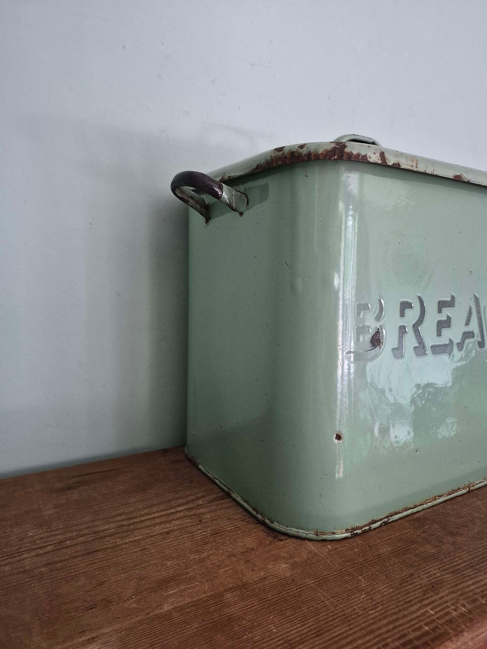 Thumbnail: Vintage Enamel Bread Bin