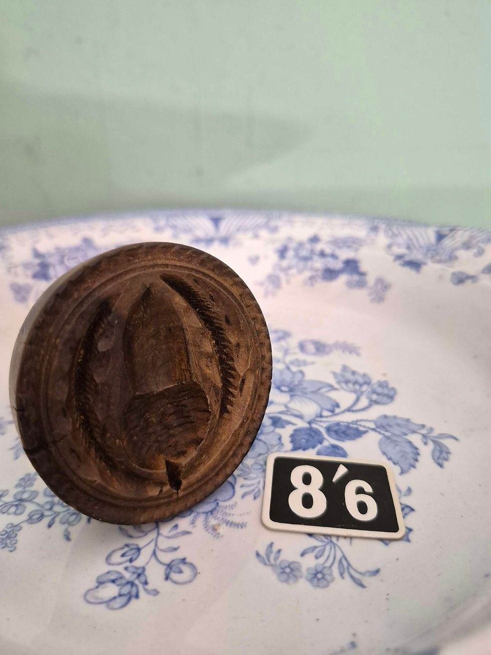 Thumbnail: Antique Treen Butter Stamp