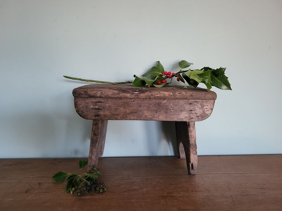 Rustic Wooden Stool