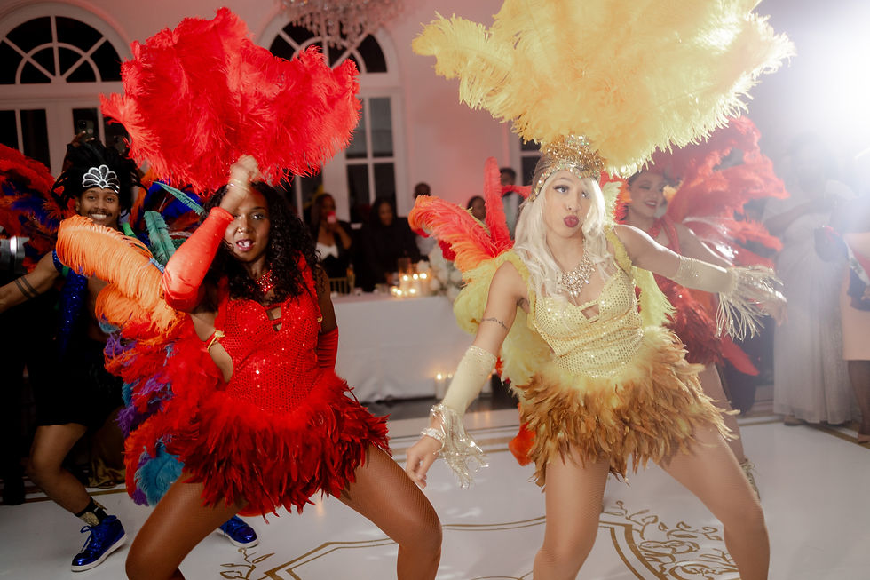 High-energy performers transform a wedding reception into an immersive celebration, illustrating how memorable entertainment shapes the guest experience.