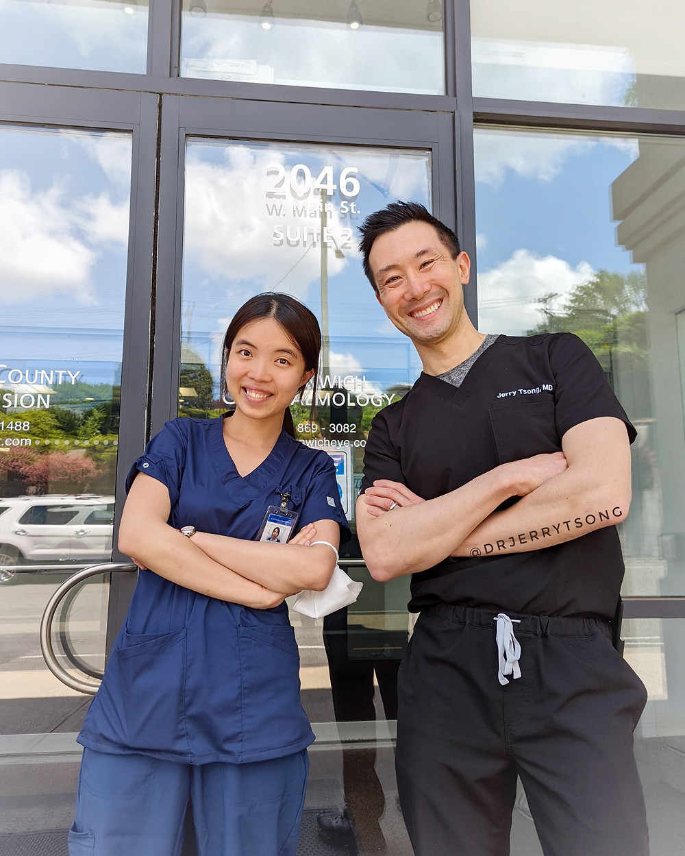 Dr. Cheng and I. Dr. Chia-Yi Cheng is a visiting Retina Fellow from National Taiwan University Hospital.