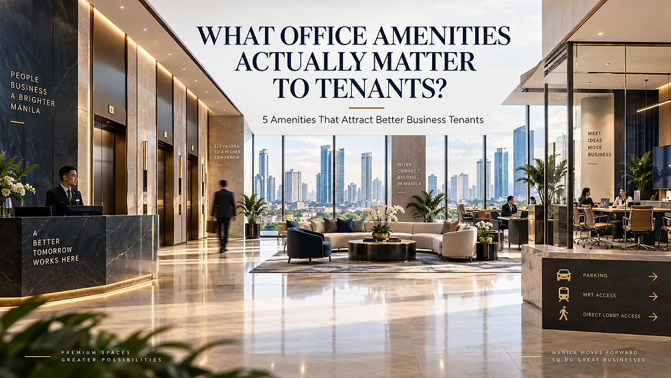Commercial Office Spaces amenities for business tenants