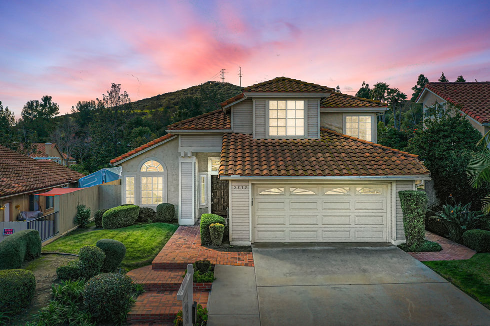 Dusk photo of a 2 story house in escondido