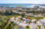 Drone photo of a house in Bay Park overlooking Mission Bay
