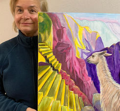 Acrylic painting San Rafael, Mill Valley, Santa Rosa