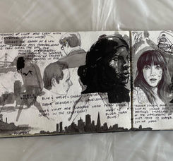 Outdoor art,
Open-air sketching, Plein air drawing