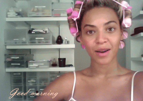 beyonce good morning hair curlers