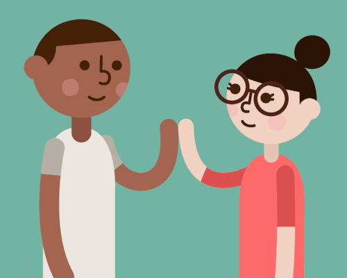 high five diversity gif