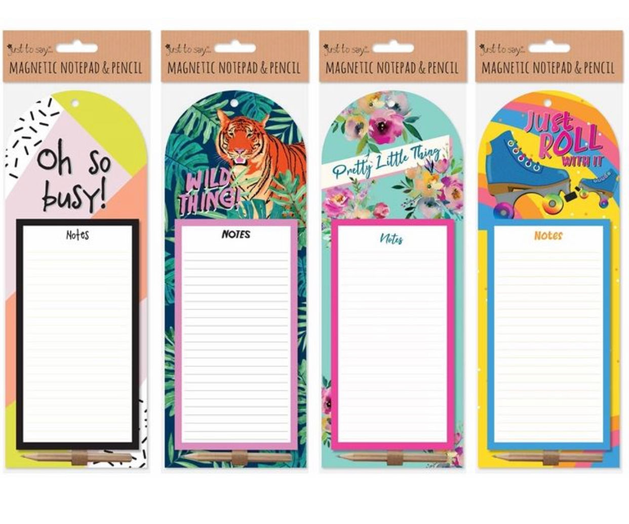 Magnetic notepad with pencil