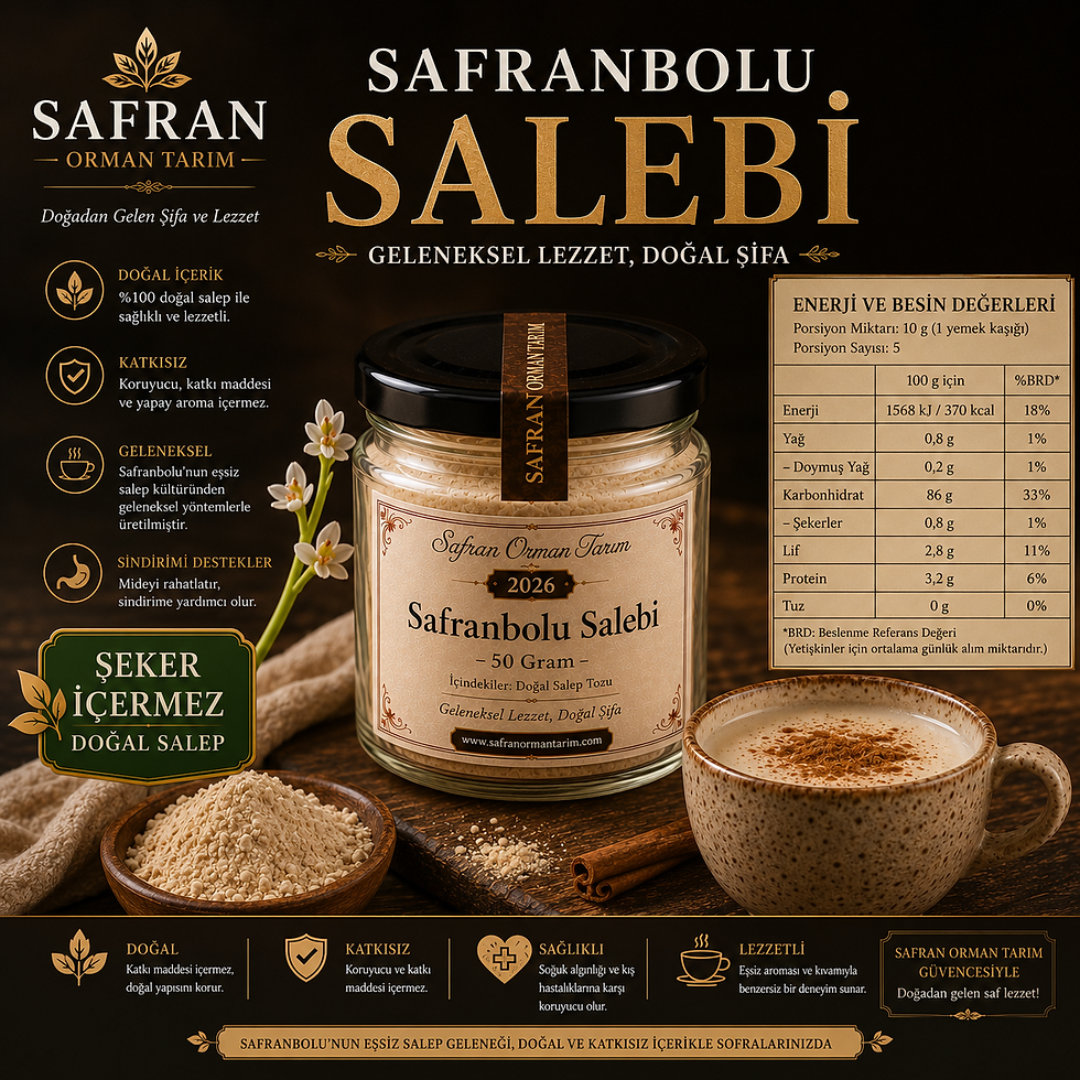Küçük resim: Premium Safranbolu Salebi - %100 Saf Toz Salep - 50 Gram