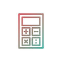 Fraction calculator icon for online tool