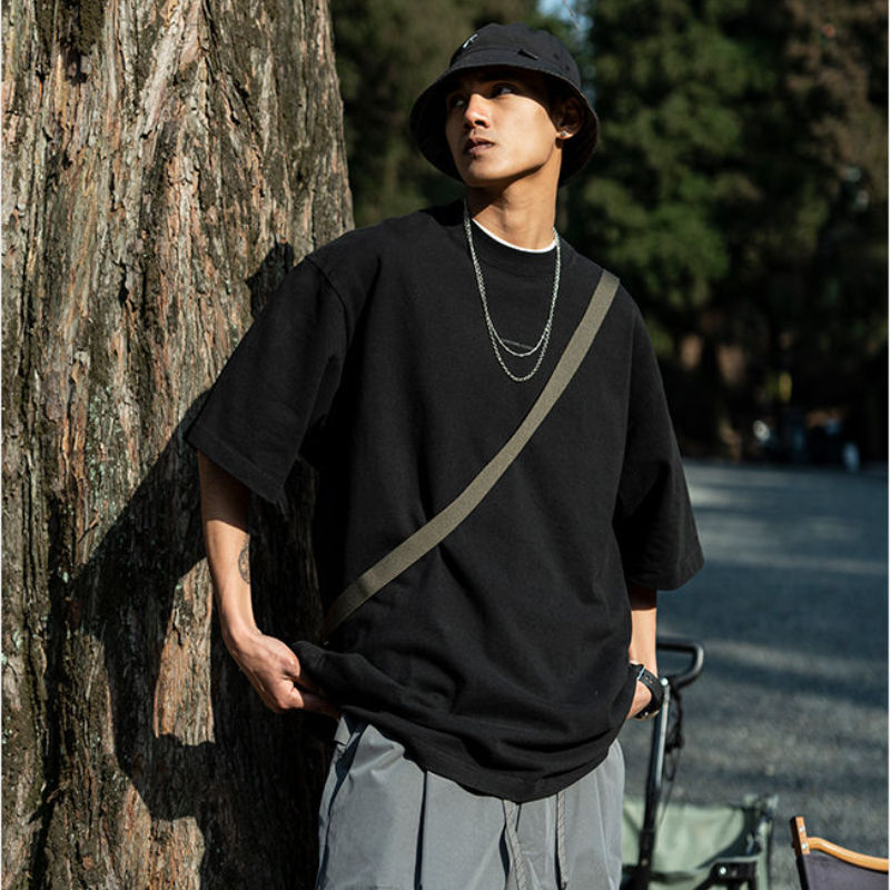 Thumbnail: Men's Oversized Short Sleeve Solid Color T-Shirt