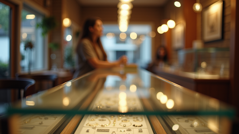 High angle view of a detailed jewelry appraisal report with images and valuation