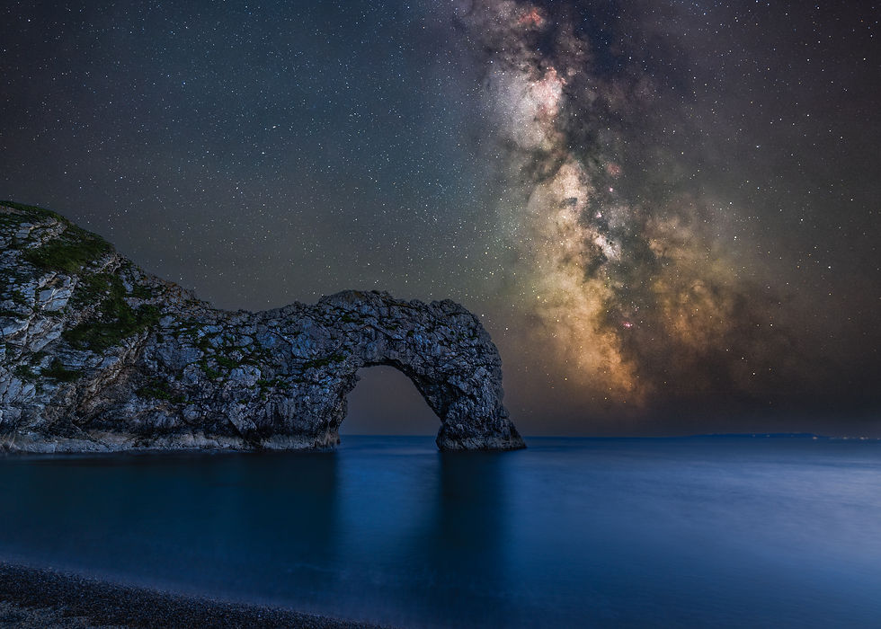 Milky Way and Durdle Dor, Dorset, England