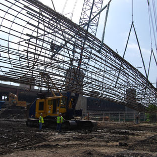 BDSLT cage being lifted