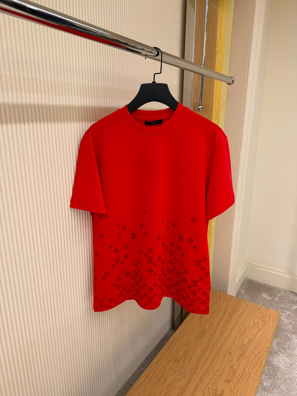 Thumbnail: Lv Flock Print Monogram Gradient T-Shirt