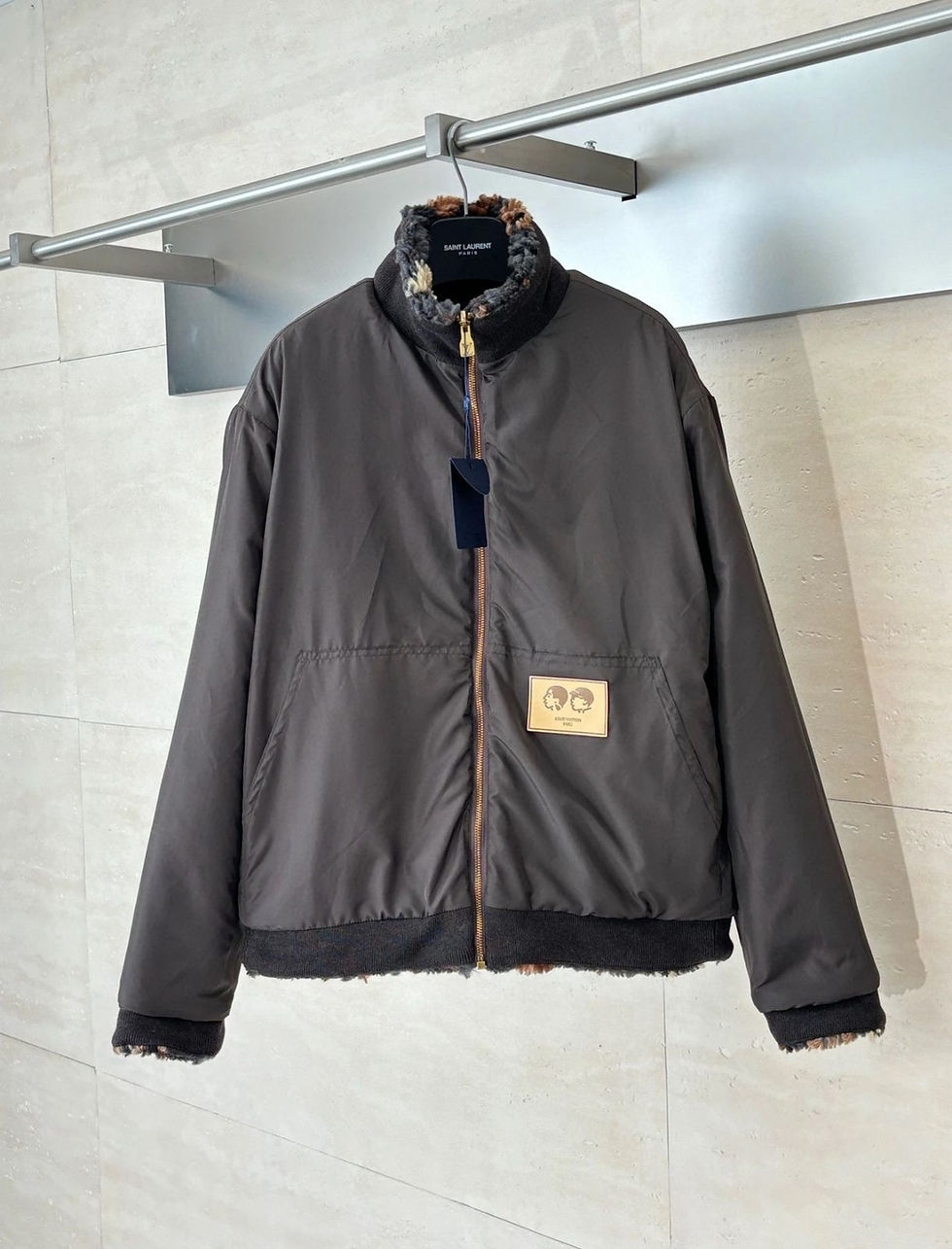 Thumbnail: Lv Reversible Fleece Blouson