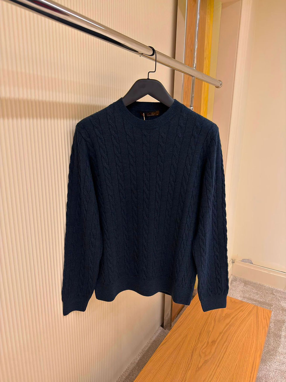 Thumbnail: Loro Piana Cedar Round neck Sweater