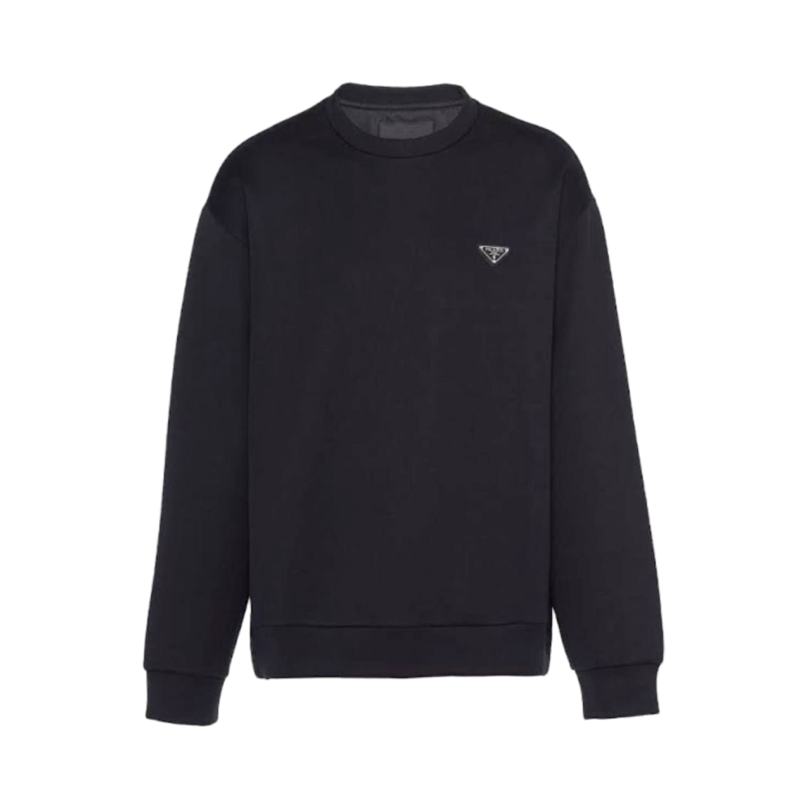 Prada triangle-logo cotton sweatshirt