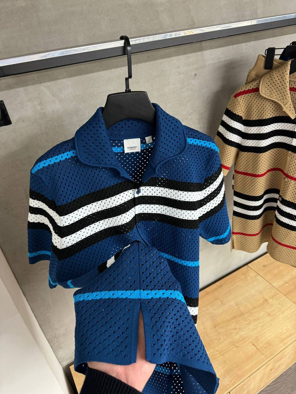 Thumbnail: Burberry Plaid wool blend polo Set 