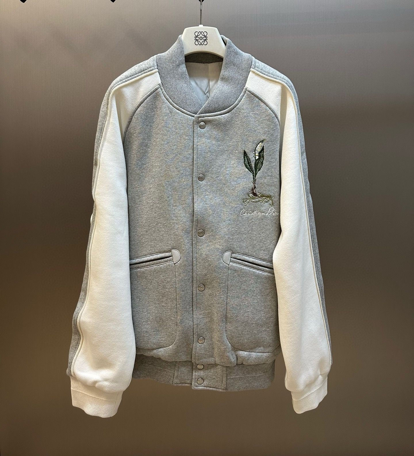 Dior Lily of the Valley Varsity Jacket