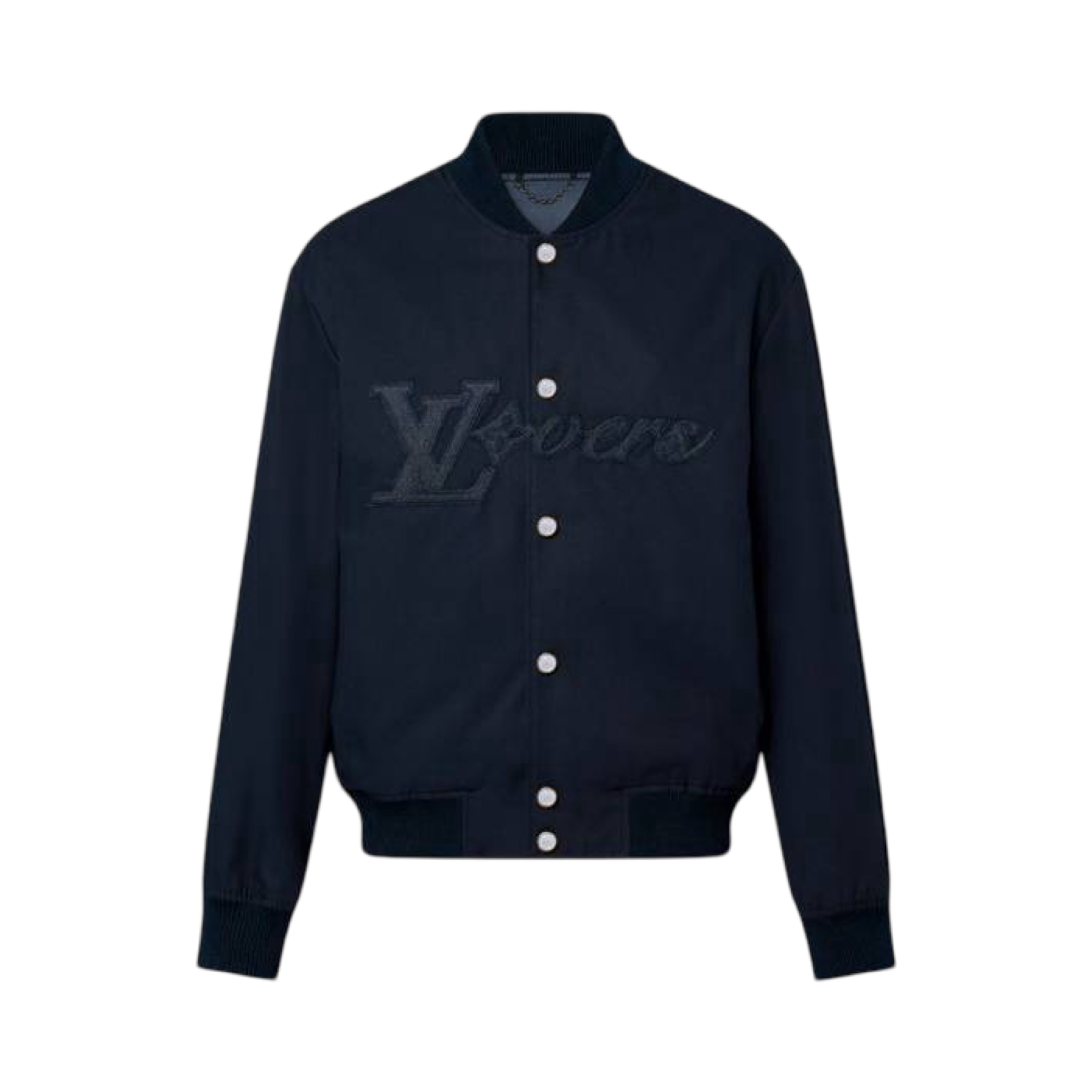 Lv Embroidered Cotton Bomber