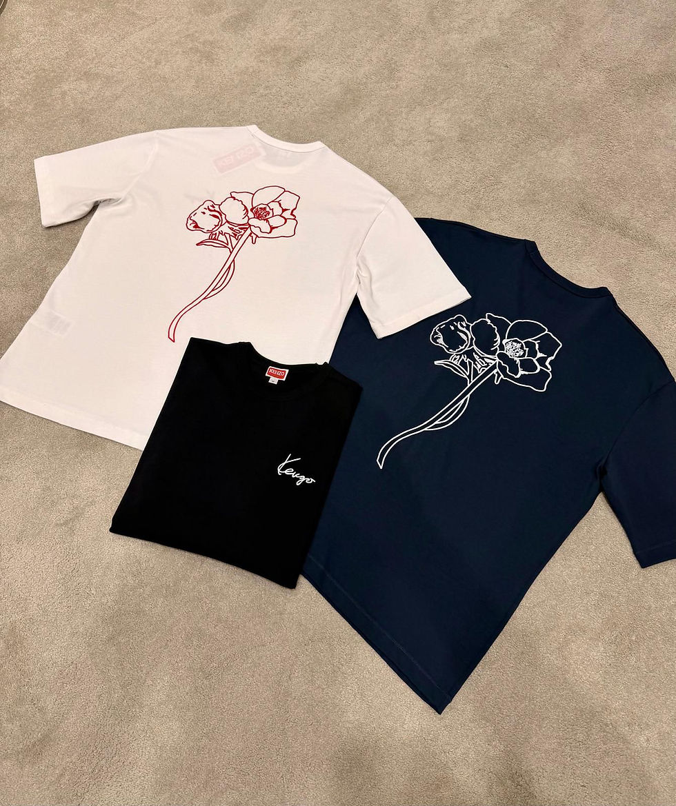 Thumbnail: KENZO ARCHIVE ROSE' EMBROIDERED O OUTLINED T-SHIRT IN COTTON