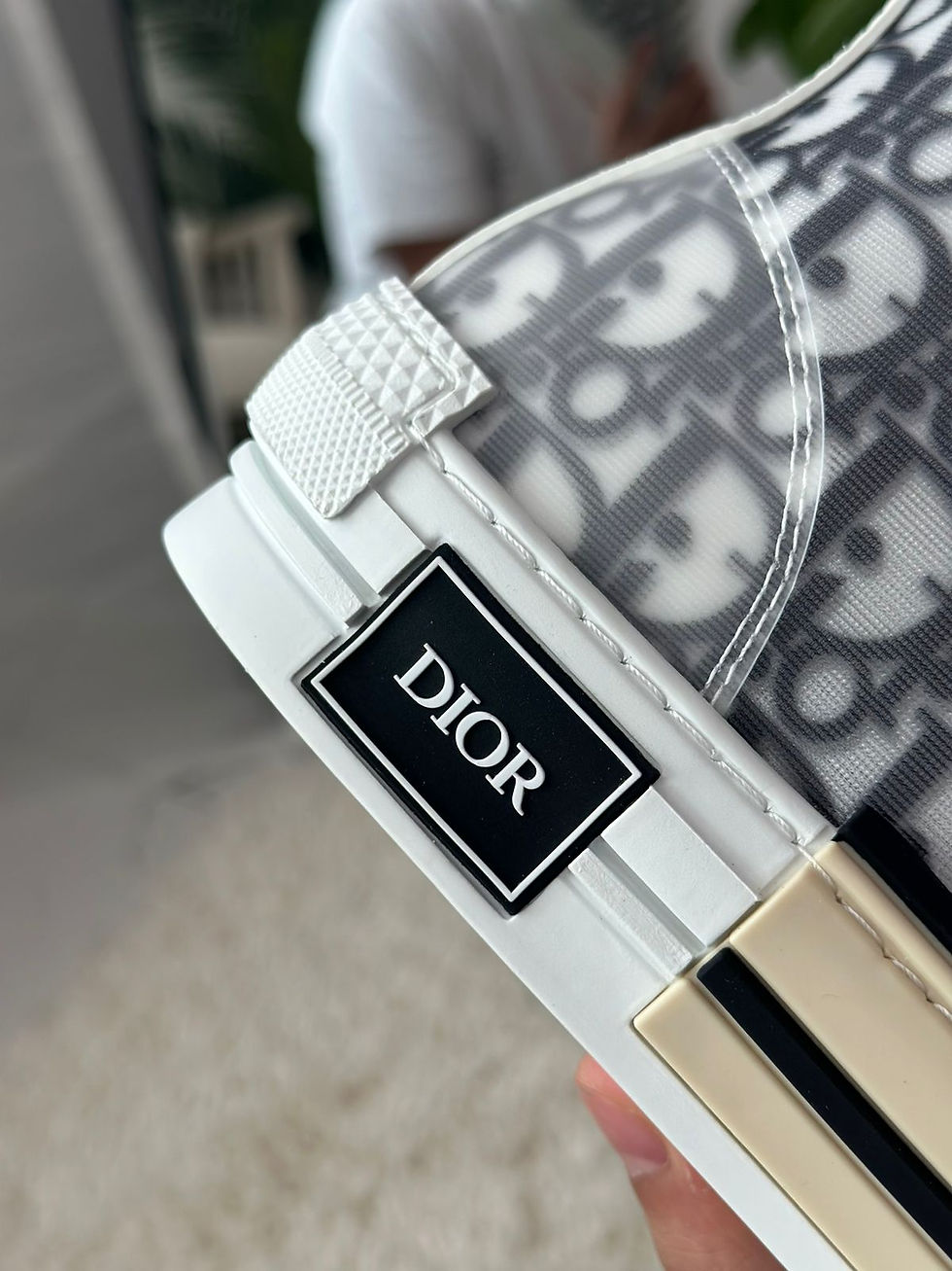 Thumbnail: Dior B23 Oblique High-Top Sneakers