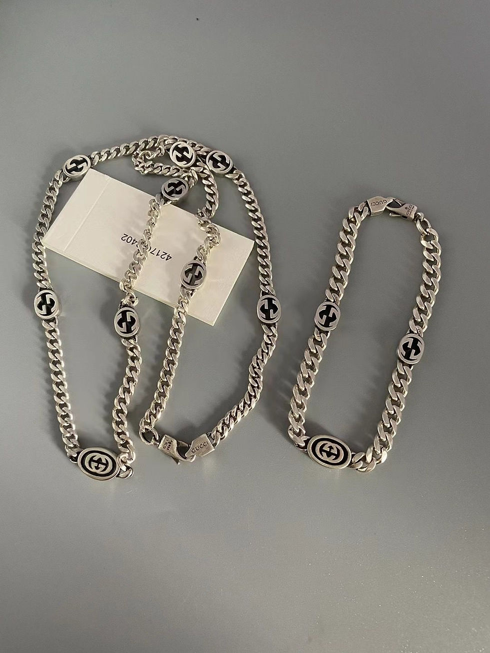 Thumbnail: Gucci bracelet and necklace 