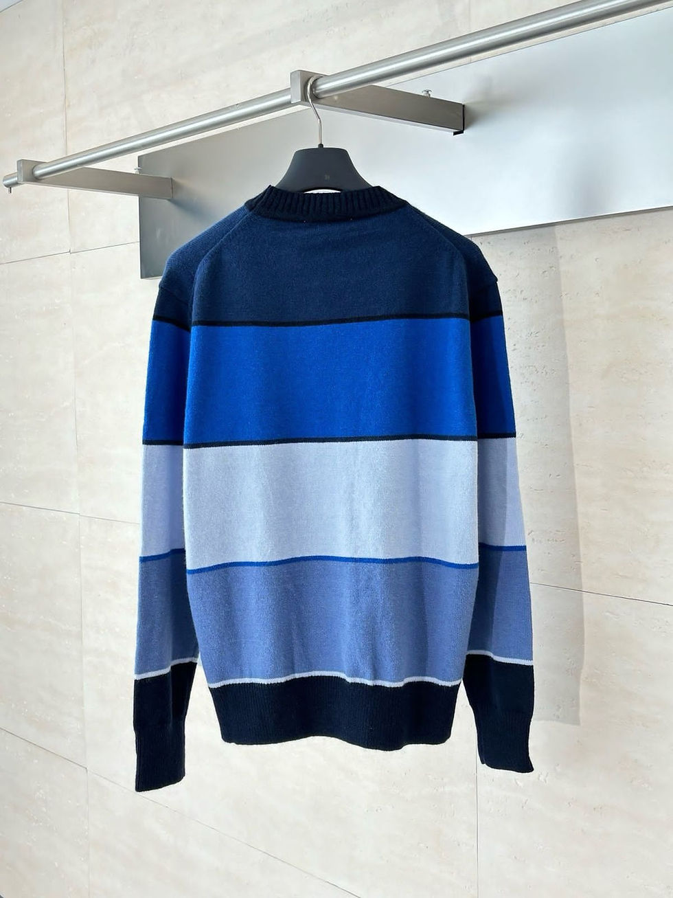 Thumbnail: Dior CD Diamond Sweater Blue Cashmere and Cotton Jersey