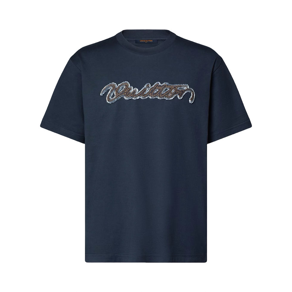 Thumbnail: Lv Denim Signature Short-Sleeved T-Shirt