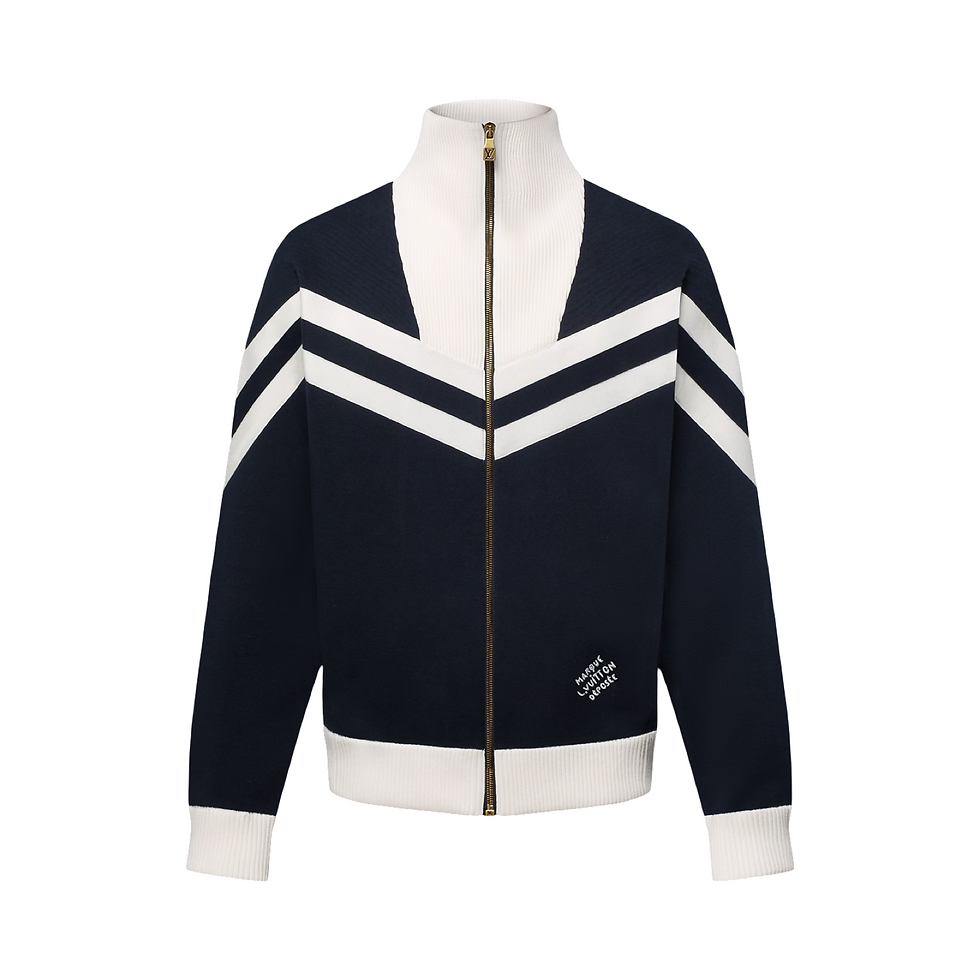 Thumbnail: Lv Knitted Cotton Sailor Blouson
