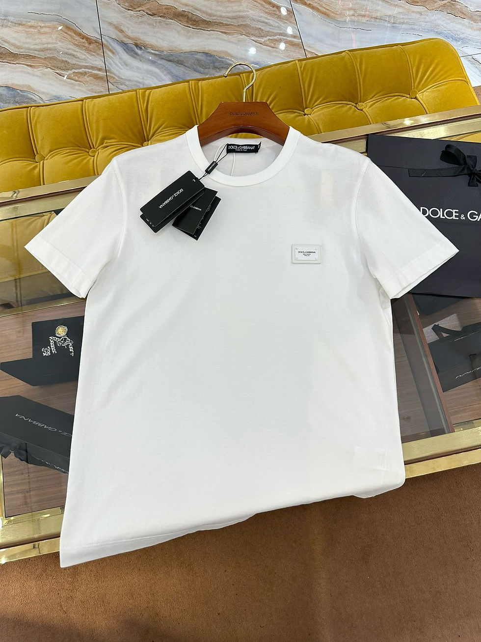 Thumbnail: Dolce & Gabbana logo-tag cotton T-shirt