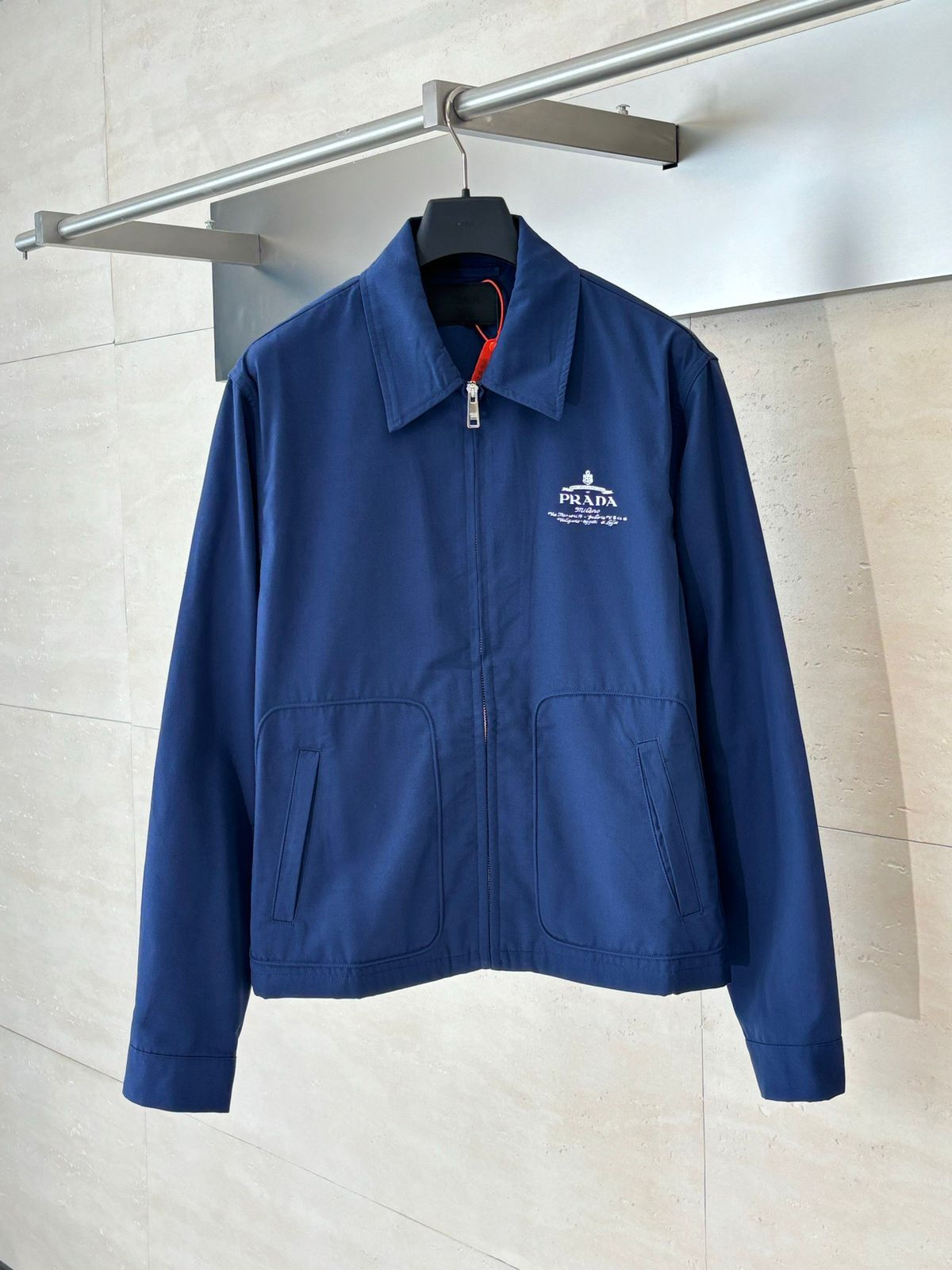 Prada Technical Cotton Zip-Up Jacket