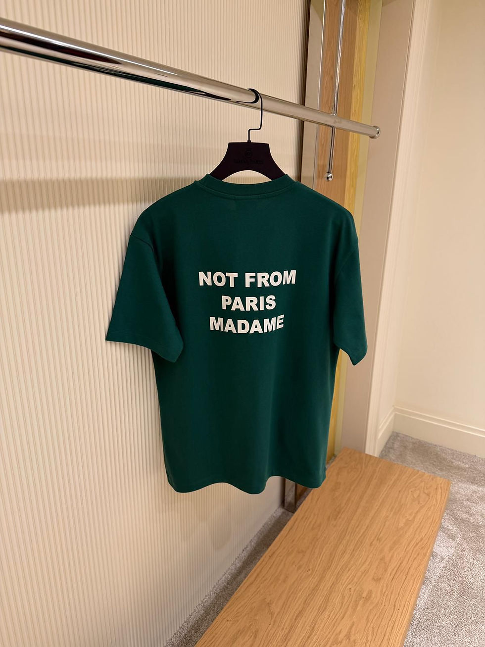 Thumbnail: Drole De Monsieur Le T-shirt Slogan in Cotton