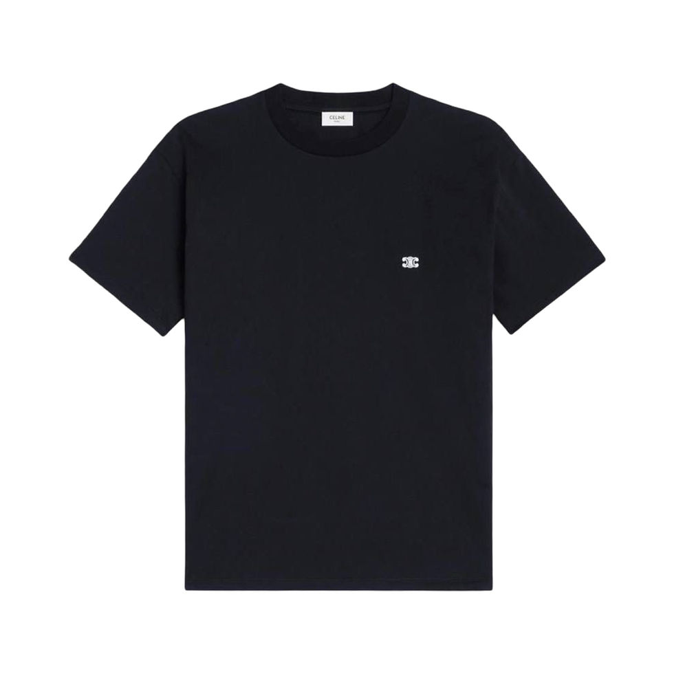 Thumbnail: CELINE Logo-Embroidered Cotton-Jersey T-Shirt