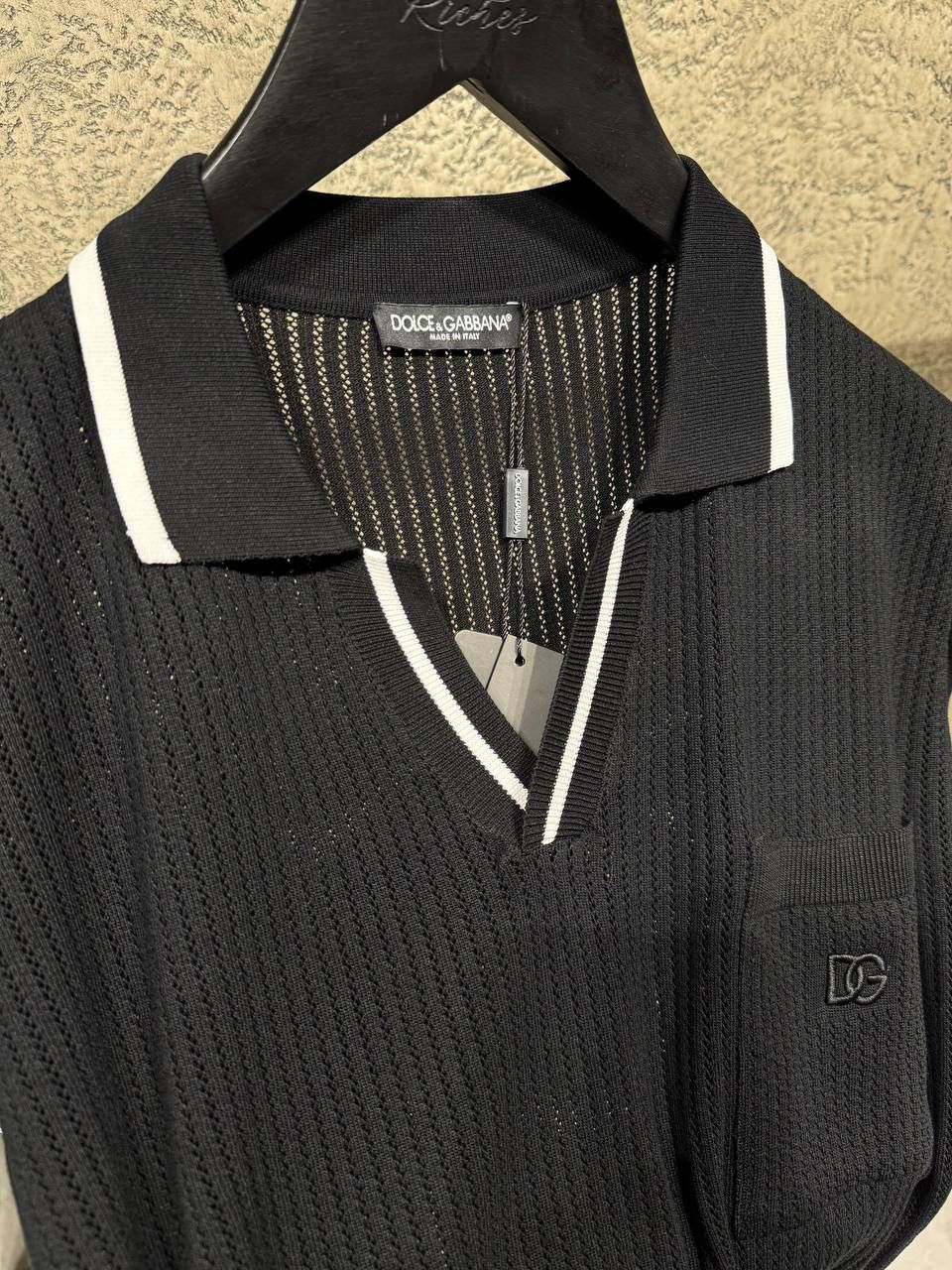 Thumbnail: DOLCE & GABBANA  Cotton Polo-Shirt With Embroidery
