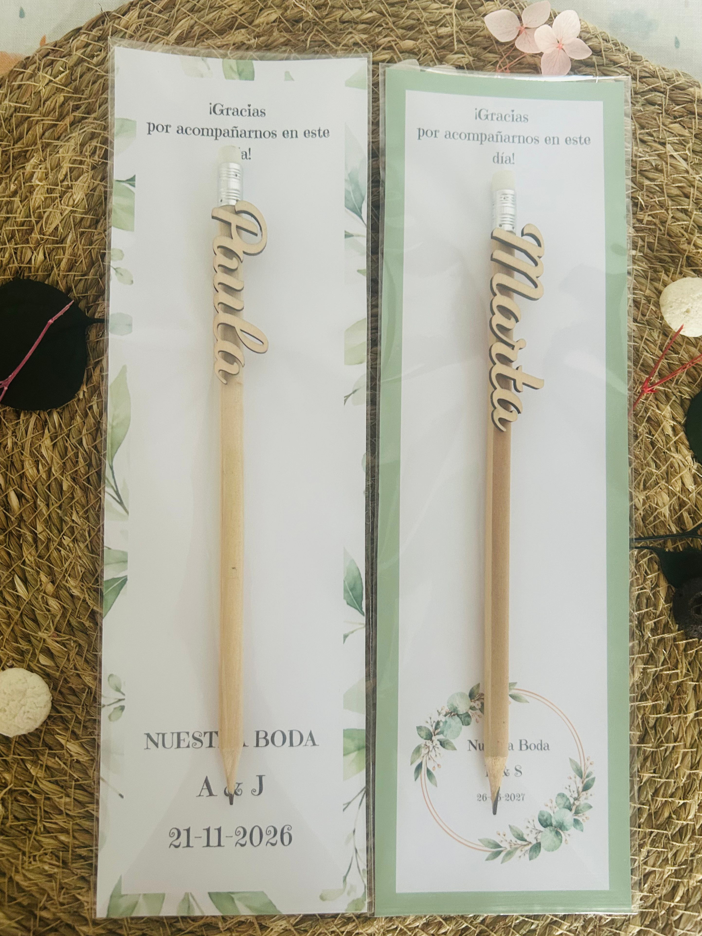 Lápiz de Boda Personalizado