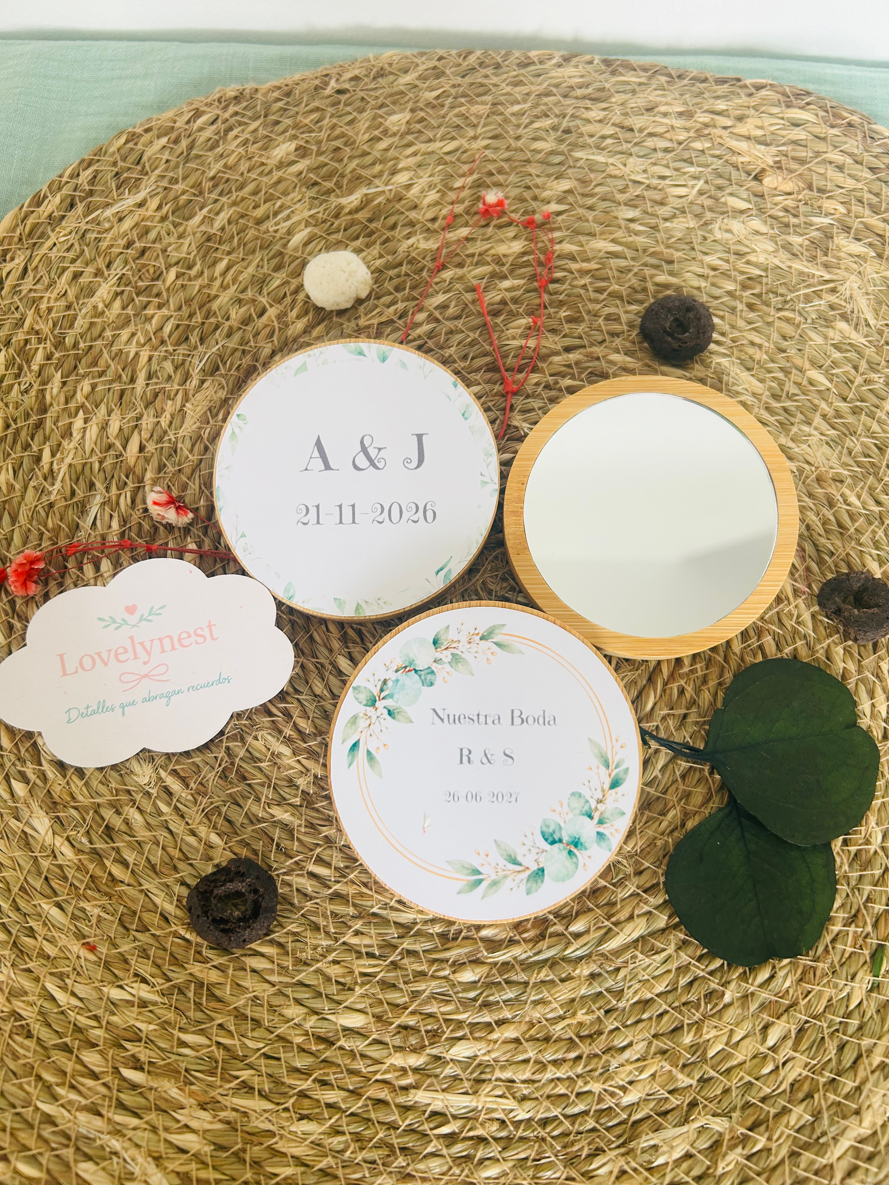 Espejo Arendel Adhesivo Boda Personalizado