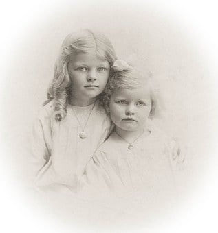 Sisters, Vintage Photo