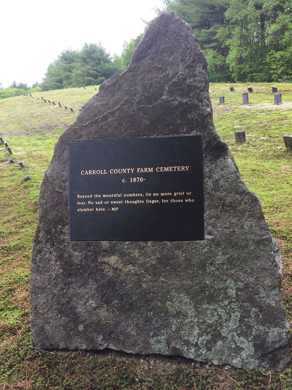 Carroll County Farm Cemetery Monument, Ossipee NH