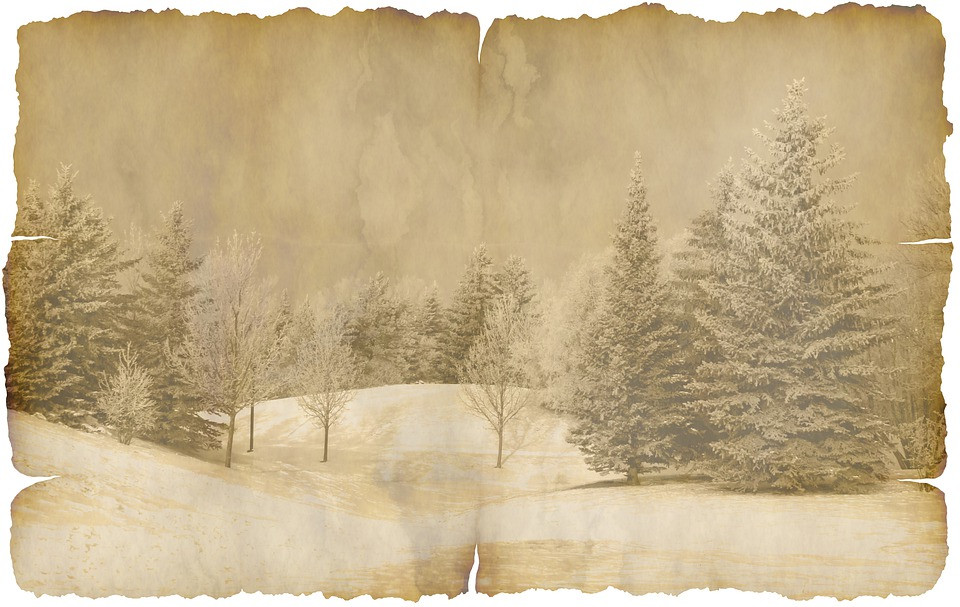 Vintage Winter Scene CC0