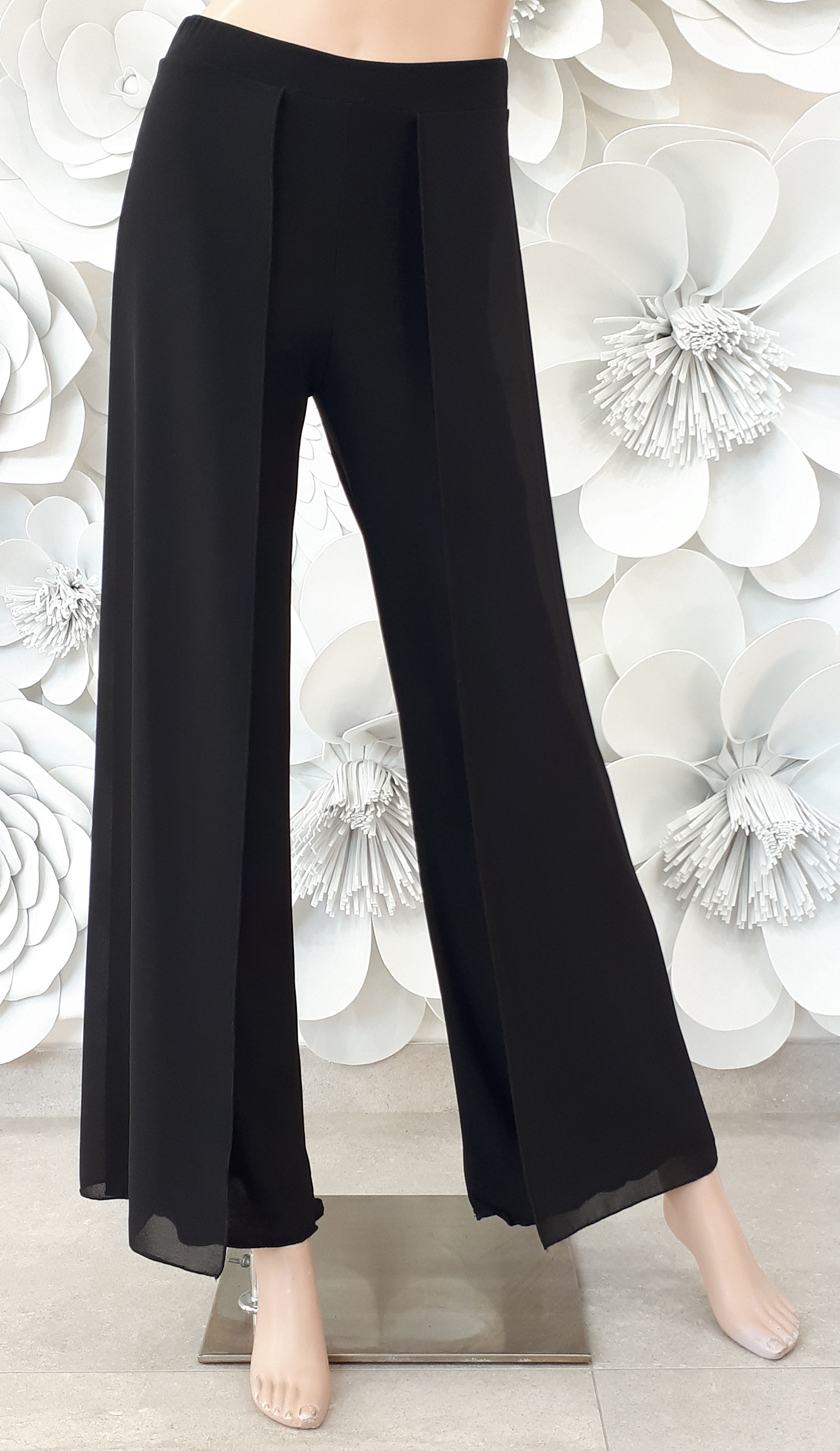 Pantalone B-Stretch con pannello laterale Georgette