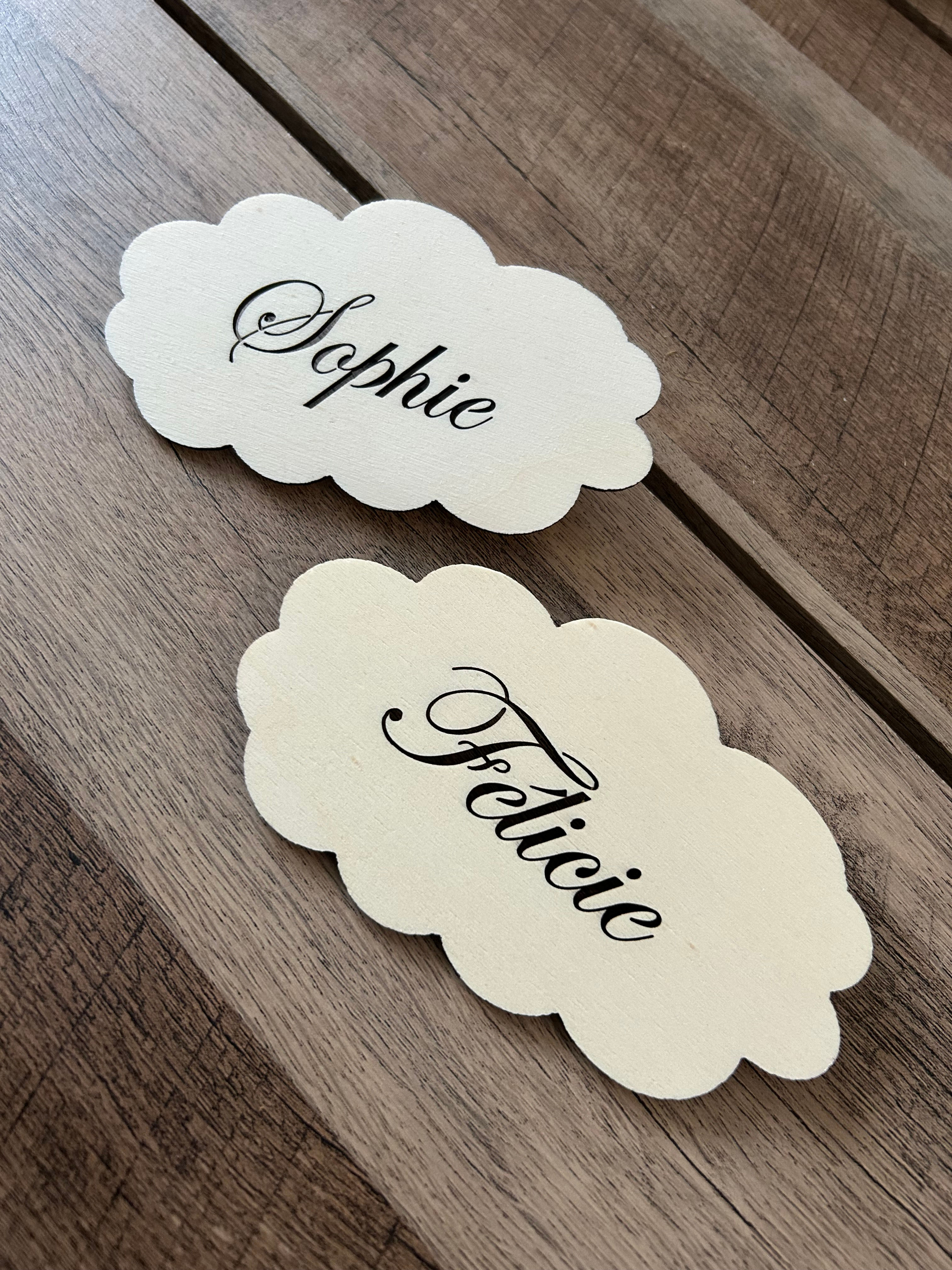 Nuage prénom en bois