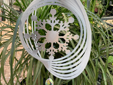 2 New wind spinners for your Winter garden.