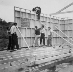 San Sabba, building the Orthodox Church and barrack 1951