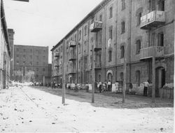 San Sabba main camp 3 stories, 500 people on each floor 1950-51