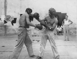 Gesuiti camp, sport in the courtyard 1950-51
