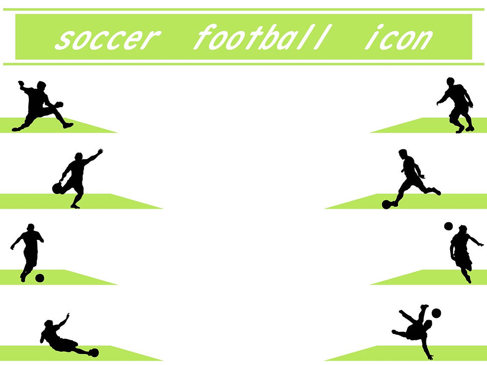 サッカー選手シルエットバック