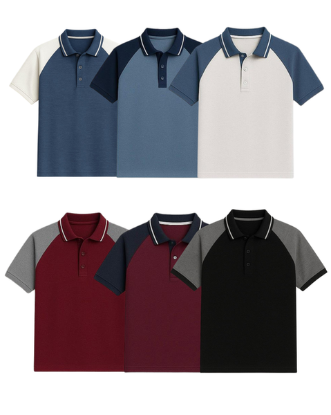 Men's Raglan Polo T-shirts